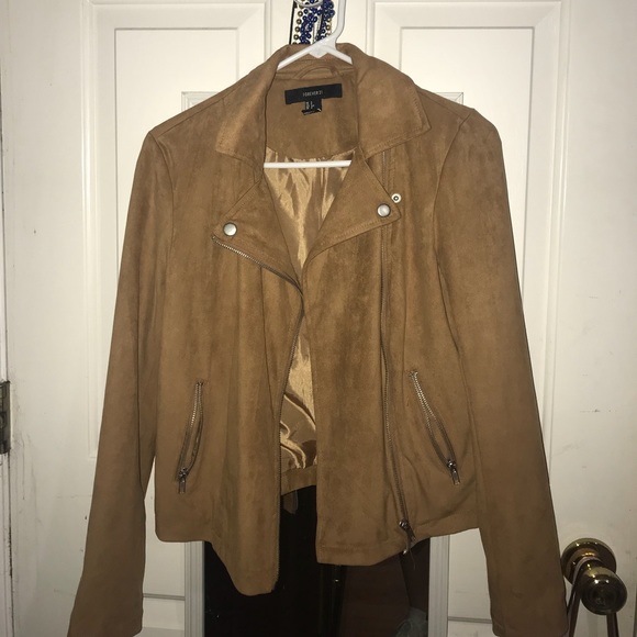 Forever 21 Jackets & Blazers - Suede Moto jacket !!!